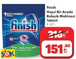 FİNİSH HEPSİ BİR ARADA BULAŞIK MAKİNESİ TABLETİ FİNİSH HEPSİ BİR ARADA BULAŞIK MAKİNESİ TABLETİ